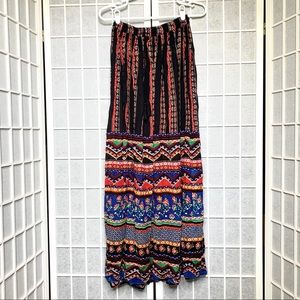 2 pieces set - Maxi Skirt and Crop Top Boho Style